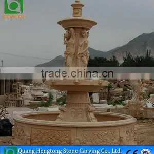 Egyptian Beige Marble Foutain With Lady Statue thumbnail-1