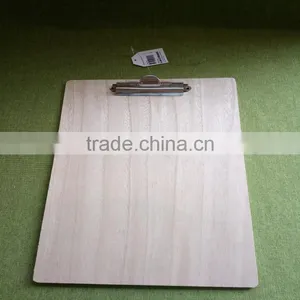 A4A5A6 Wood Clipboard With Flat Metal Clip Restaurant Menu Holders for Coffee Catering Memo Clipboard Promotion Gift thumbnail-3