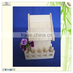 Custom Design Craft Unfinished Decorative Plywood Wooden Bird House thumbnail-2