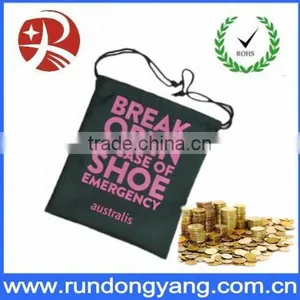 Customized Logo Printed Most Popular Drawstring Money Bag thumbnail-1