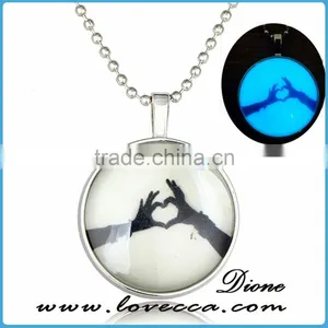 Christmas Gift Jewelry Glow in Dark Luminous Necklace for Women thumbnail-1