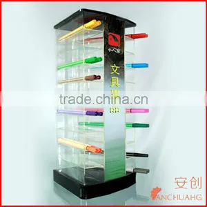 Acrylic Crescent Pen Stand Display thumbnail-1