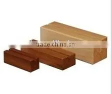 Wooden Menu Holder Holder A4 A5 Menus With Acrylic Pocket to Hold Insert thumbnail-2