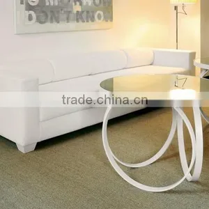 CN8001 Gold Stainless Steel Legs Tempered Glass Coffee Table thumbnail-2