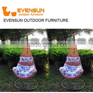 Outdoor Rattan Wicker Leisure Swing Basket Chair thumbnail-1