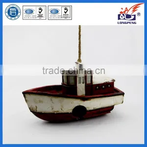 Vintage Look Boat Shaped Birdhouse for WildBird Care thumbnail-1