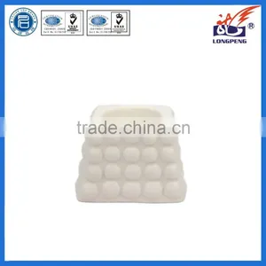 Eco-Friendly Elegant White Tower Candle Holders,Ceramic Tealight Candle Holders thumbnail-1