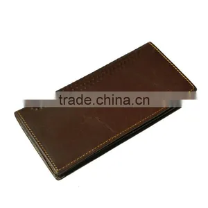 Hot Classic Long Wallet Design Genuine Leather Wallet for Men With Money Clip thumbnail-3