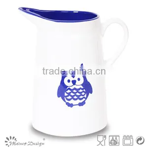 2016 New Product Embossed Deluxe Ceramic Fruit Pitcher With Ice Cube thumbnail-6