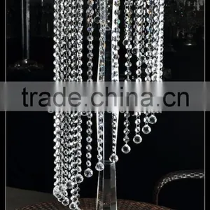 Popular Wedding Crystal Candelabra Flower Stand for Wholesale thumbnail-1