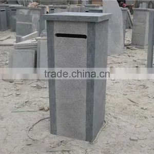 Outdoor Decoration Cheap Antique Granite Stone Mailbox Wholesale thumbnail-3