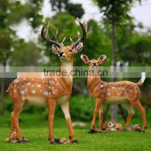China Supplier Wholesale Life Size Resin Garden Deer Statues thumbnail-3