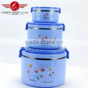 New Item Plastic Tiffin Lunch Box Set / PP+ Stainless Steel Food Container Of Different Size thumbnail-1