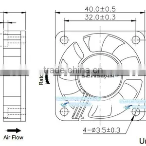 4010mm 40*40*10mm 5V 12V 24V CPU Cooling Fan 2 or 3 30cm Wires 2.54 Connector With Low Noise thumbnail-2