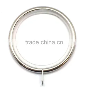Steel Low Noise Curtain Rod Ring Fixed Eyelet Chrome Plated ID35mm/OD42mm thumbnail-1