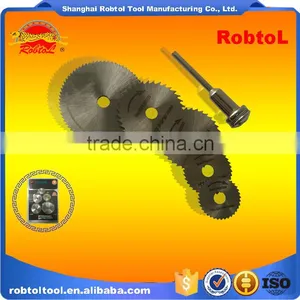 6pcs Set HSS Circular Saw With Mandrel Shank Cut off Wheel Dremel Die Grinder Rotary Tool Cut Pipe Wood Metal thumbnail-4