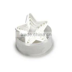CC-6883A 5-Piece Plastic Star Cookie Cutter / Cookie Tools thumbnail-1