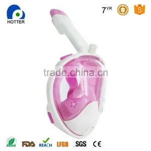 New Snorkel Full Face Mask Diving Equipment for Watersport Liquid Silicone Top Quality thumbnail-6