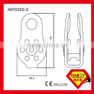 Stainless Steel Single Wheel Cable Pulley thumbnail-6