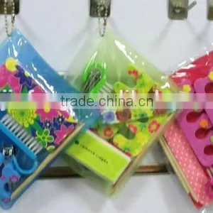 Promotional Pedicure Tools Nail File Feet Brush Set in PVC Bag thumbnail-3