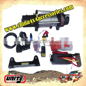 Wholesale and Heavy Duty for Yaz New Electric Winch 9500lbs With Steel Rope for Atv 4x4 thumbnail-1