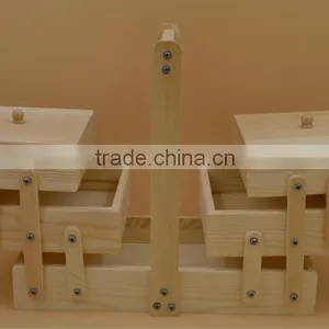 Unfinished Wooden Sewing Box thumbnail-2