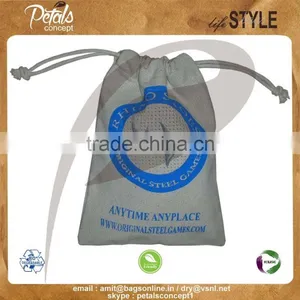 Promotional Jute Pouch With Drawstring thumbnail-1