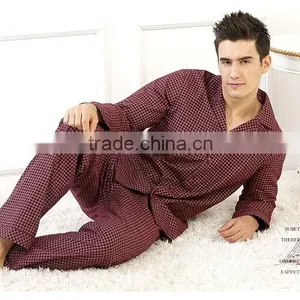 Wholesale Comfortable Pajamas for Men Cotton Pajamas Sleepware thumbnail-2