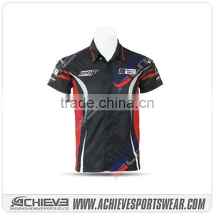 Wholesale Motocross Jersey Custom Racing Pit Crew Shirts thumbnail-6
