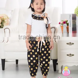Wholesale Baby Fall Pompom Outfits Boutique Kids Two Pieces Clothing Set thumbnail-3