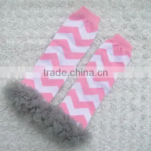 Christmas Baby Leg Warmers Cotton Knitted Printed Warmer With Ruffles Toddler Knee High Socks thumbnail-6