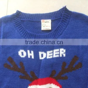 High Quality Unisex Knitted Christmas Sweaters Christmas Jumpers Ugly Sweaters Pull Over Jumper(BKN5335) thumbnail-2