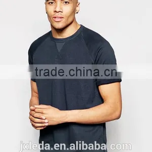 French Terry Short Sleeve Pullover Plain Men Spring / Summer Sweatshirt OEM Service thumbnail-4