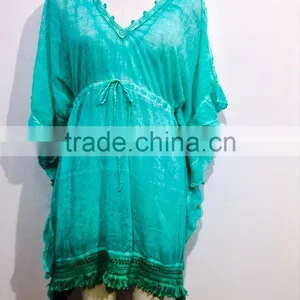 LADIES BEACHWEAR SMART CASUAL URBAN WEAR SANDWASH KAFTAN thumbnail-1