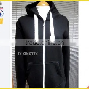 Contrast Wholesale Color OEM/ODM Service Men's Pink Zipper-up Hoodies With Your Own Logo thumbnail-3