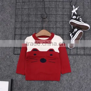 S16709A Wholesale Latest Cotton Knitting Children Kid Sweater for Boys thumbnail-3