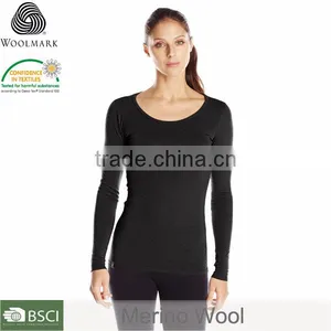 Women's Long Johns Outdoor Clothing Women's Merino Wool Base Layer Top thumbnail-2
