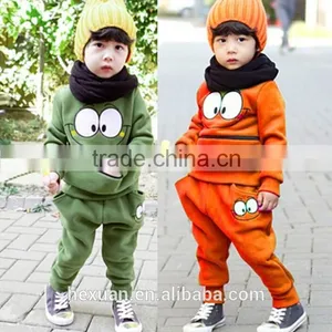 Sports Autumn Long Sleeve Fashion Boy's Children Clothing Set For Sale thumbnail-1