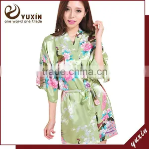Popular and Sexy Bridal Party Satin Robe RS1-0006 thumbnail-1