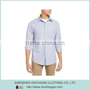 Classical Stylish Breathable Long Sleeve Woven Shirt For Men thumbnail-1