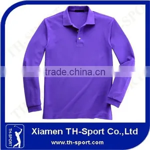 Popular Sale Men Long Sleeves Collar T-shirt thumbnail-1