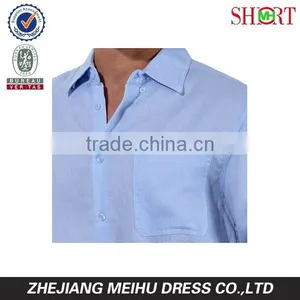 Tropical Florida Sun Blue Light Weight Linen Shirt for Men , Beach Shirt thumbnail-2