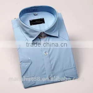 Mens Short Sleeve Formal Work Shirt thumbnail-4