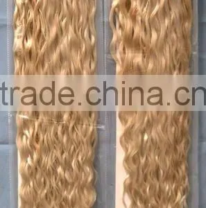 Human Hair in New York/chinese Remy Human Hair Weaving Extension/blonde Curly Human Hair thumbnail-1