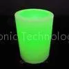 Green Flickering Flameless LED Pillar Candles , 3*AA Battery Pillar Candles thumbnail-1