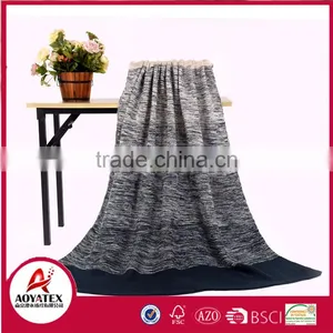 100% Acrylic Blanket, Plaid Knitted Wholesale Throw Winter Blanket thumbnail-1