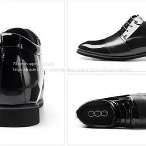 Mens Height Increasing Elevator Shoes for Wedding Formal Dress thumbnail-3