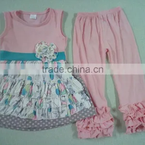 Cheap !baby Frock Design Pictures, 2 Year Old Girl Dress Set Outifit Balloon Dress and Pants thumbnail-1
