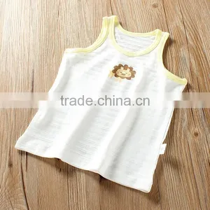 Latest Design Girls Tops Wholesale High Fashion Printed Cotton Vest for Little Girls thumbnail-1