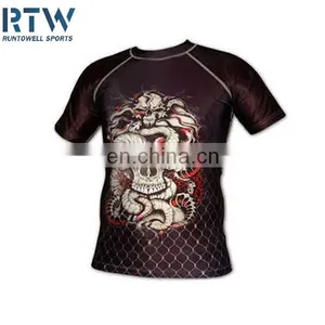 Custom Men's Sublimation Mma Rash Guard thumbnail-3